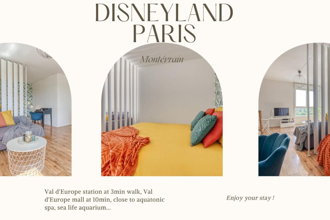 Grand Studio Disney, Queen Size, Coffee, Wifi Монтеврен Экстерьер фото